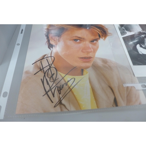 627 - River Phoenix memorabilia including signed photograph and lobby cards, etc.