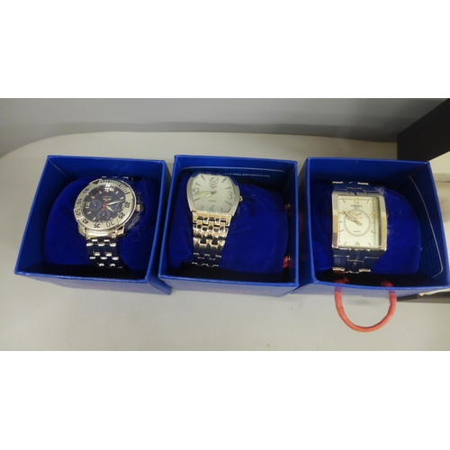 629 - Lorus, Rotary and three America Sports wristwatches, boxed