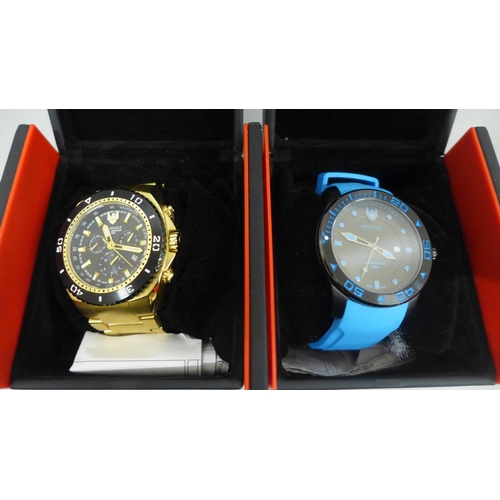 631 - Two Swiss Eagle wristwatches, boxed