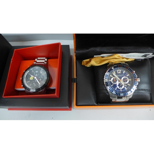 636 - Ferrari and Stihrling wristwatches, boxed