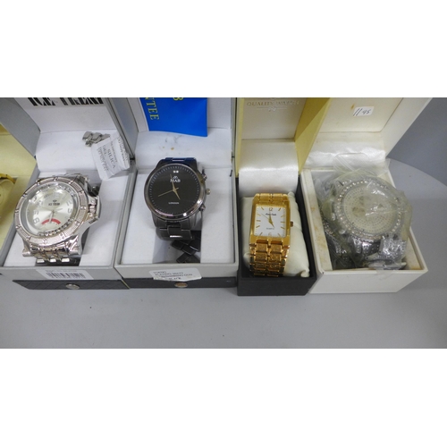 639 - Seven wristwatches including Swiss Sports, Henley and Ice Trend, boxed