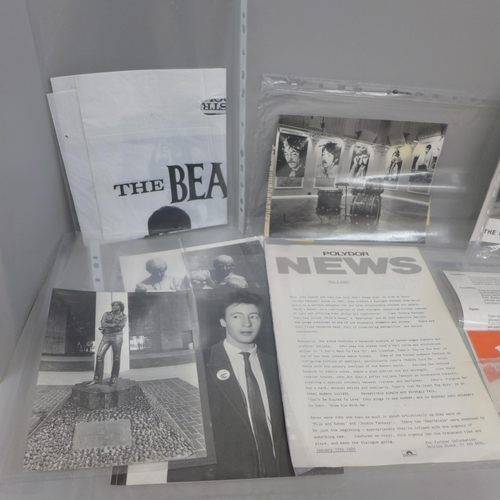 657 - Beatles promotional photographs, etc. (8)