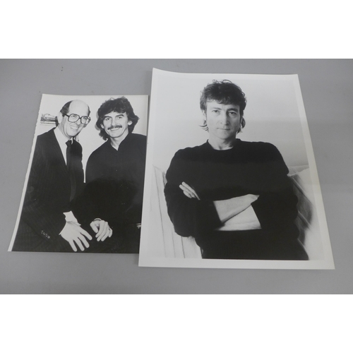 664 - The Beatles press photographs of George Harrison and John Lennon