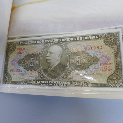 701 - Bank notes; duplicated stock of bank notes, including Chinese in album