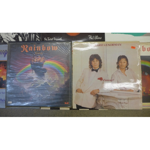 713 - A collection of LP records including Rainbow, Peter Gabriel and Genesis