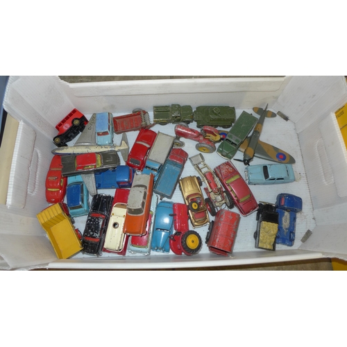 721 - Die-cast Dinky and Corgi model vehicles, playworn