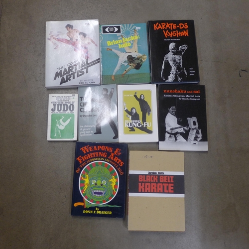 766 - A collection of books relating to martial arts and judo