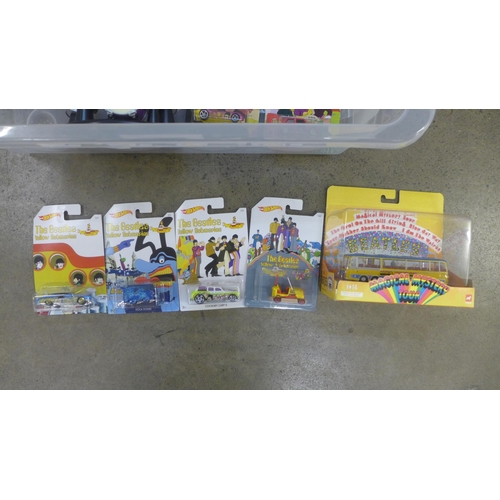 780 - Beatles toys including Corgi Yellow Submarine, boxed, Magical Mystery Tour Bus, etc. (11)