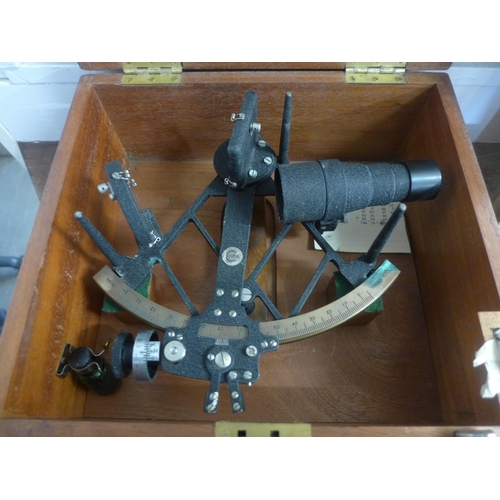 790 - A cased Cooke of Hull Nautical sextant, cased