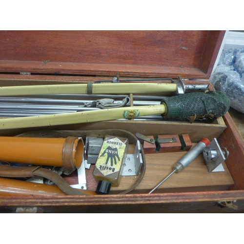 795 - An Apollo Merlin long bow set in wooden case, dates from 1960s