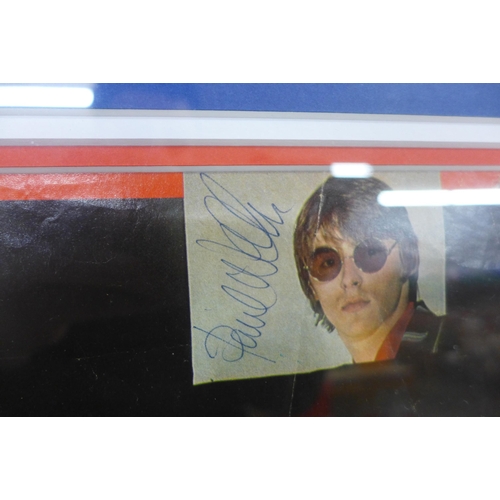 802 - The Jam autographed framed display