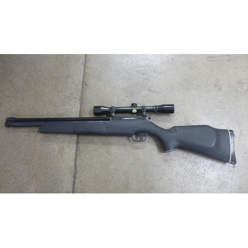 810 - A Webley Rebel .177(4.5)cal. air rifle with scope, a/f