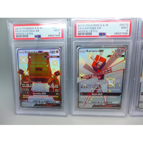 847 - Three GX graded Pokemon cards