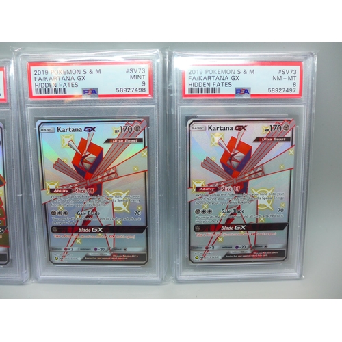 847 - Three GX graded Pokemon cards