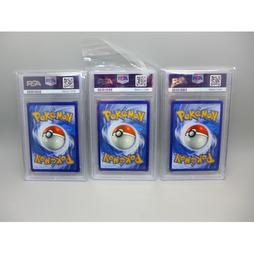 847 - Three GX graded Pokemon cards