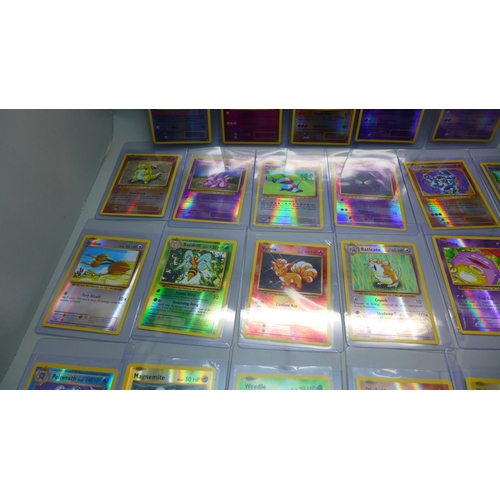 851 - Twenty-three Pokemon XY Evolutions reverse holos, 2015, in protective sleeves