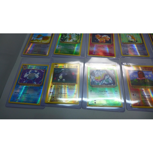 851 - Twenty-three Pokemon XY Evolutions reverse holos, 2015, in protective sleeves