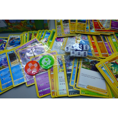 855 - Over 300 Pokemon cards including vintage and holos cards