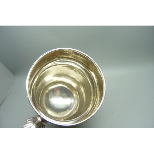 873 - A George II silver baluster mug, London 1754, Fuller White, 380g