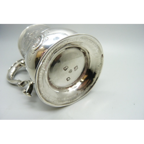 875 - An early George III silver baulster mug, London 1765, Thomas Whipham & Charles Wright, 258g