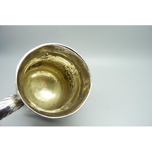 875 - An early George III silver baulster mug, London 1765, Thomas Whipham & Charles Wright, 258g