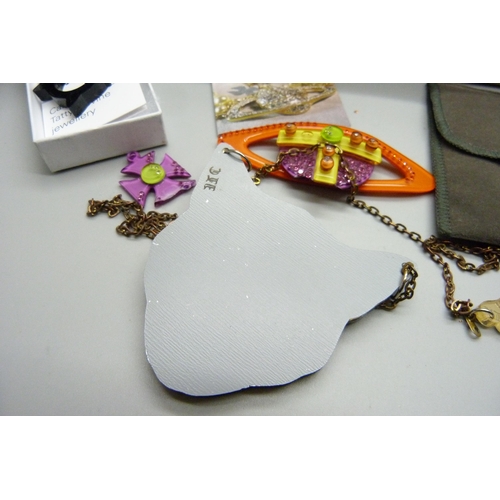 915 - A Vivienne Westwood pendant, a/f, boxed and a Tatty Devine ring and necklet