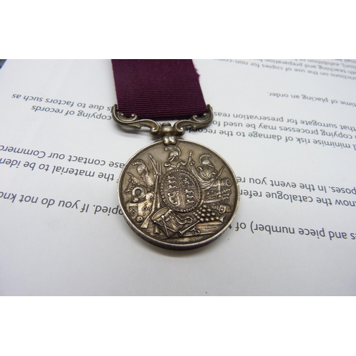 917 - A Victorian For Long Service and Good Conduct Medal to 730 Serjt. J Thain, 2-11th Foot, with paperwo... 