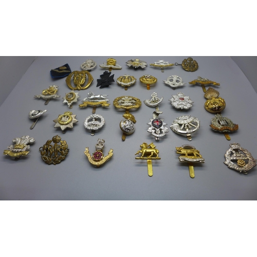 948 - Military cap badges including reproduction