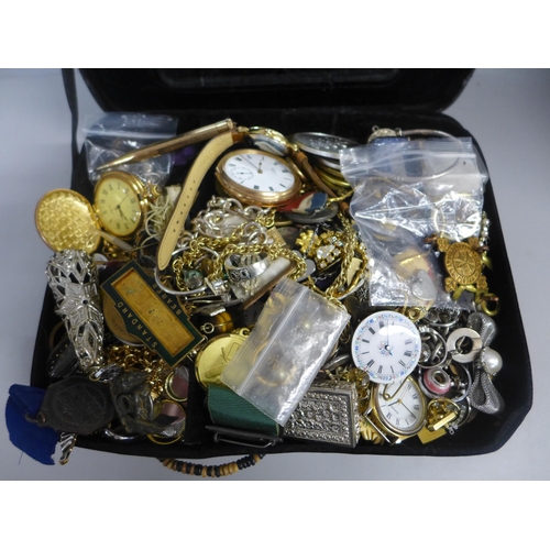 964 - Costume jewellery, watches, etc.