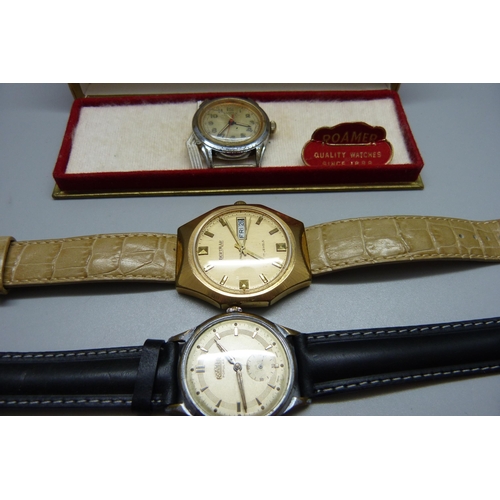 983 - Vintage Roamer, Roamer Popular and Bertmar wristwatches