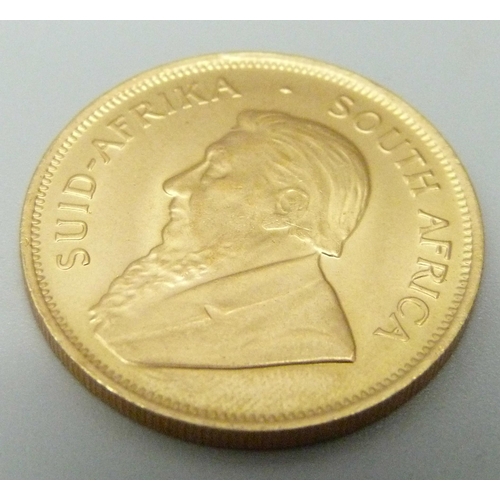 991 - A 1980 gold half krugerrand