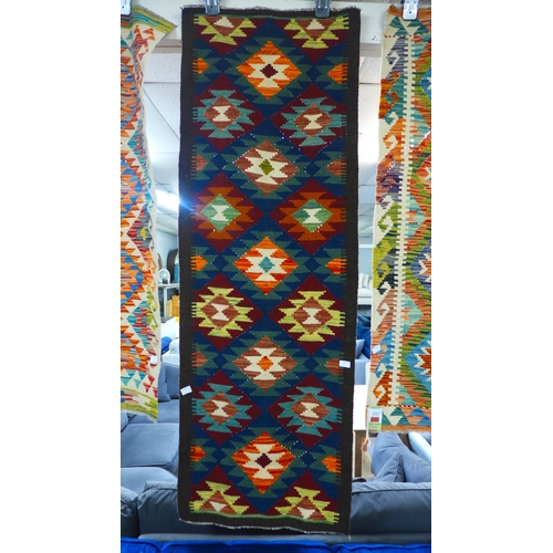 1482 - A Maimana Kilim runner, 190cm x 65cm