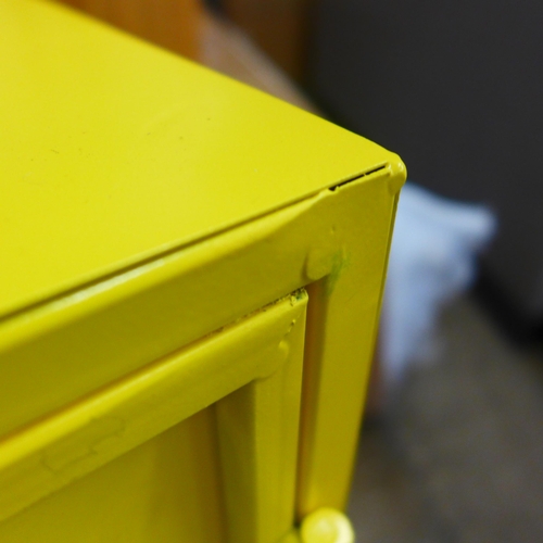 1524 - A yellow industrial style locker