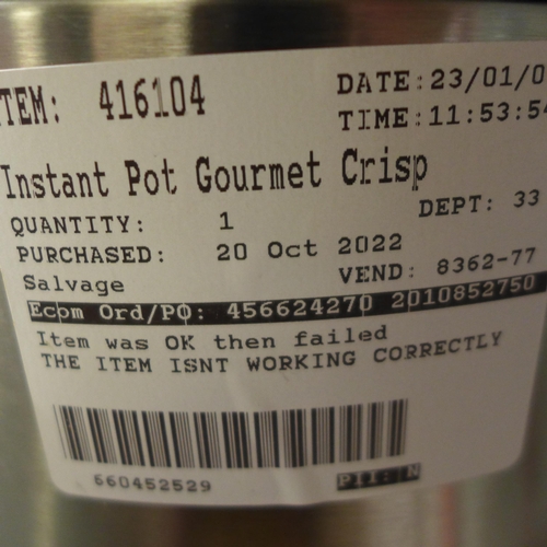 3006 - Instant Pot Gourmet Cooker, original RRP £129.99 + VAT (284-145) * This lot is subject to VAT