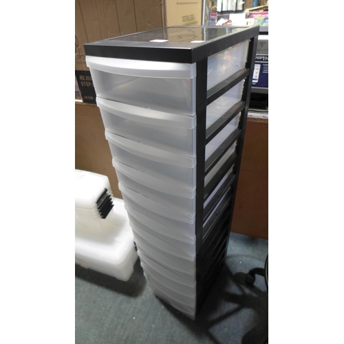 3038 - Iris 12-compartment plastic tower storage