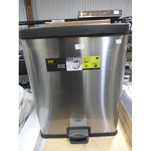 3047 - Eko Rejoice 30+30L Pedal Bin (model:- EK9238MT-30+30L) (284-81) * This lot is subject to VAT