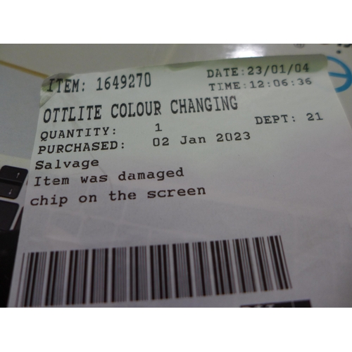 3075 - Ottlite Colour Changing LED Desk Lamp (284-157) * This lot is subject to VAT