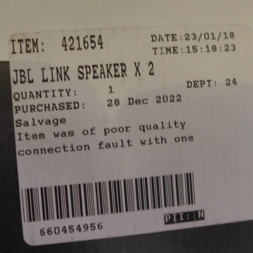 3085 - Two JBL Link Portable Speakers    (284-360) * This lot is subject to VAT