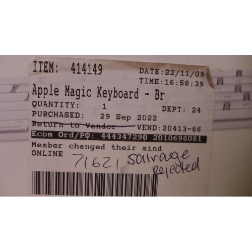 3091 - Apple Magic Keyboard (model:- MK2A3B/A) (284-359) * This lot is subject to VAT