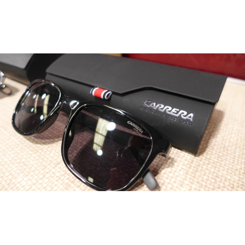 3120 - Pair of Men's Burberry Gunmetal Glasses & Carrera Clam Sunglasses  (284-94,99) * This lot is subject... 