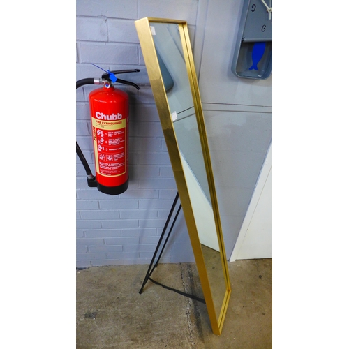 1403 - A gold cheval mirror