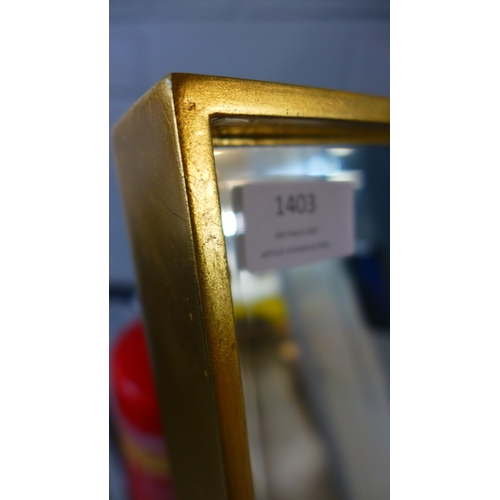 1403 - A gold cheval mirror