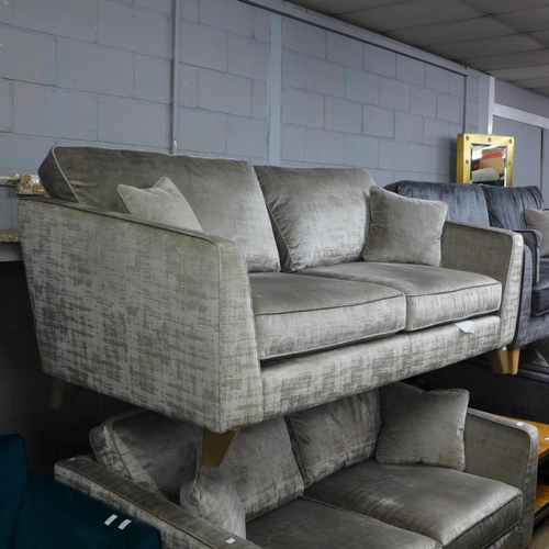 1442 - A Barker and stonehouse Dolce silver upholstered four seater sofa RRP £1589