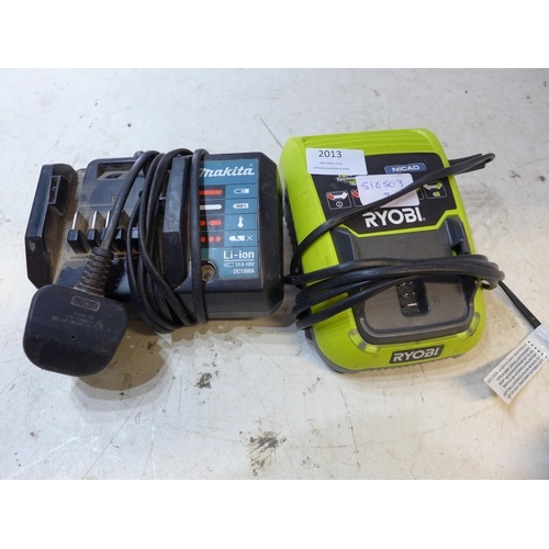 2013 - Ryobi C120D and Makita DCI8WA battery chargers