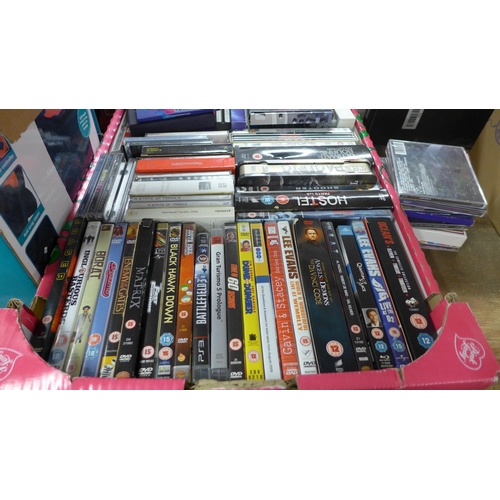 2188 - Box of music CD's and DVD movies