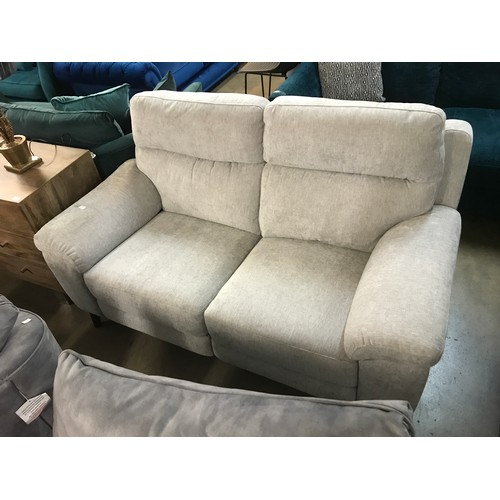 1363 - Grace Silver Fabric 2-Seater Recliner Fabric Sofa, original RRP £749.99 + VAT (4162-15) * This lot i... 