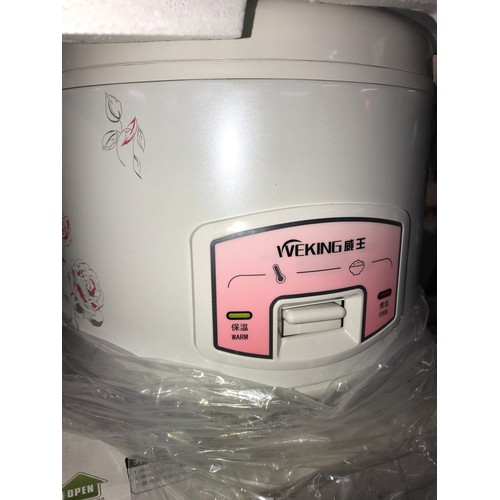 2178 - Boxed unused Wen-King authentic Chinese 700W high power quick rice cooker with warming function rrp ... 