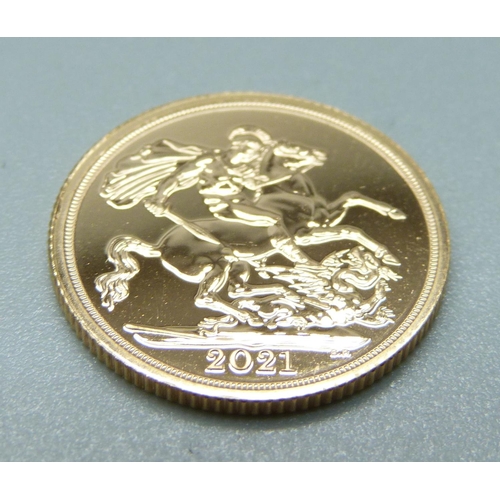 1070 - A 2021 gold full sovereign