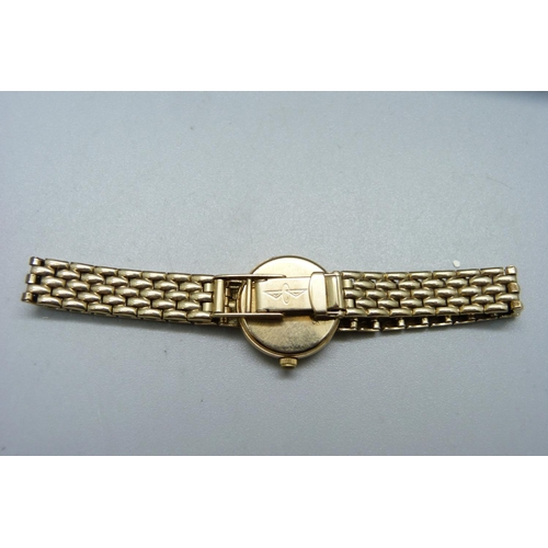 1096 - A lady's 9ct gold Rotary wristwatch, boxed, gross weight 17.3g