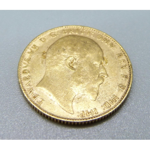 1163 - A 1910 gold full sovereign